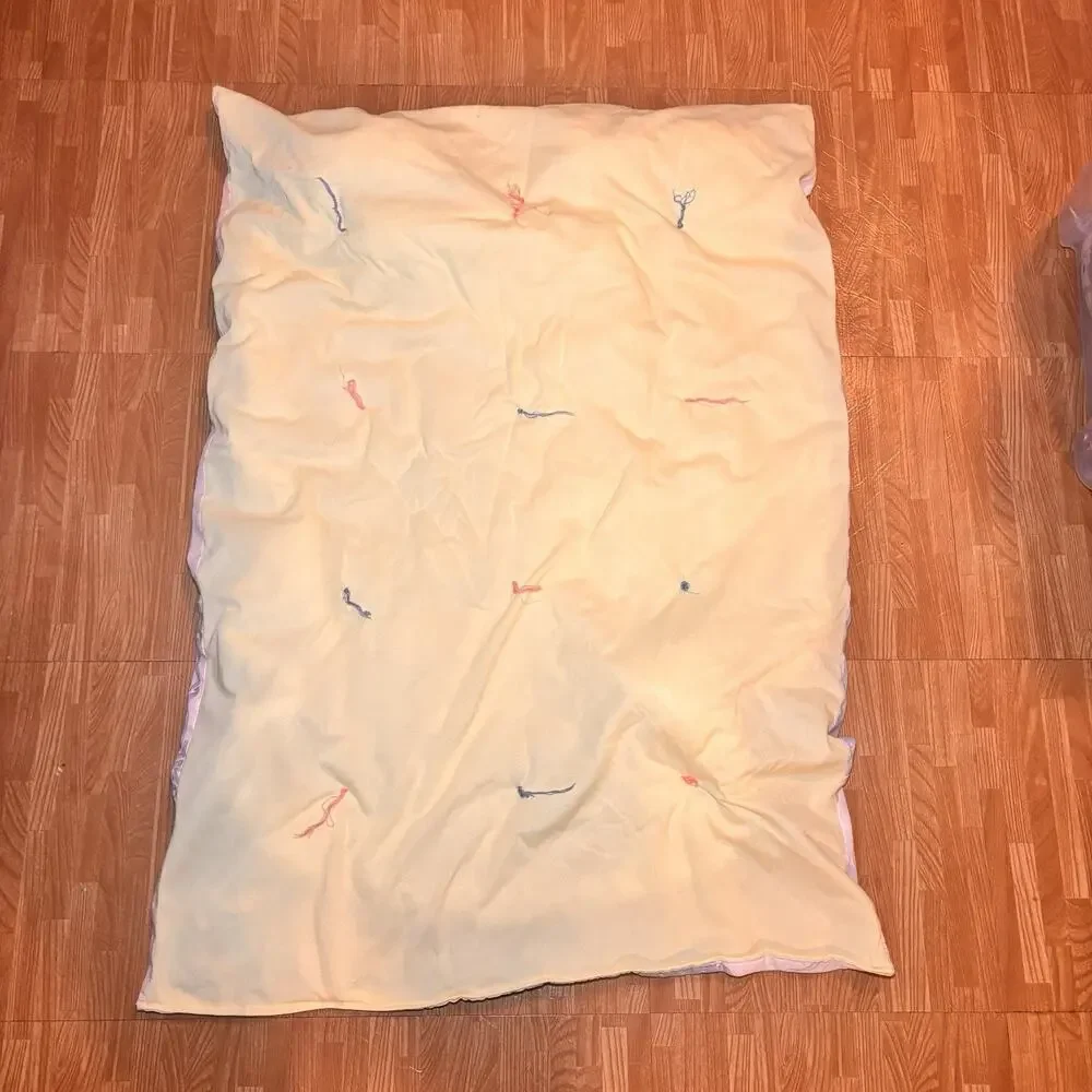 Vintage Baby Crib Comforter Quilt Teddy Bear Bunny Patchwork Nursery Blanket
